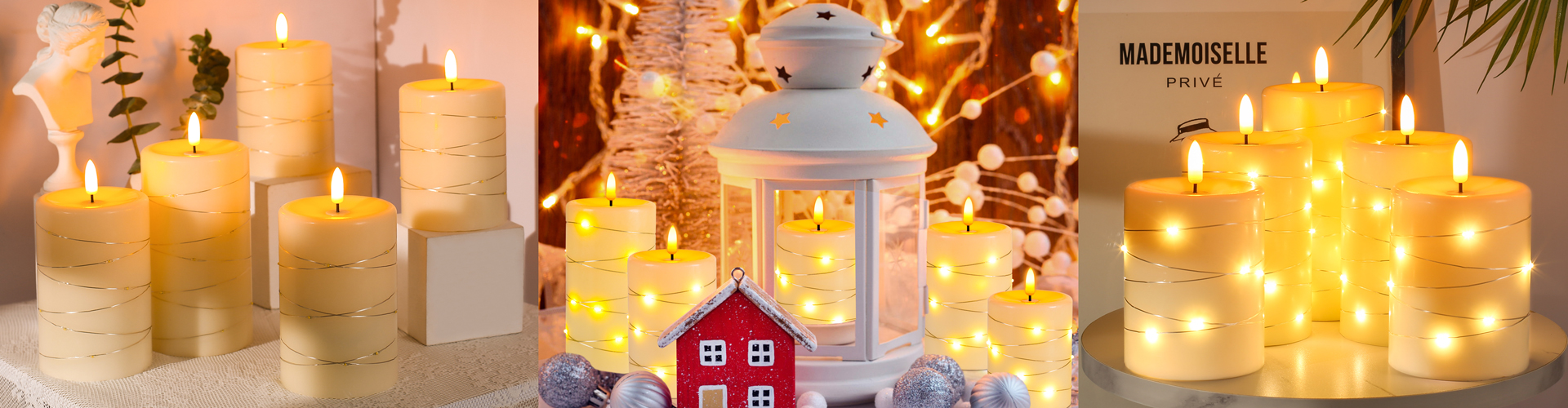 Starry String Lights Flameless Candles